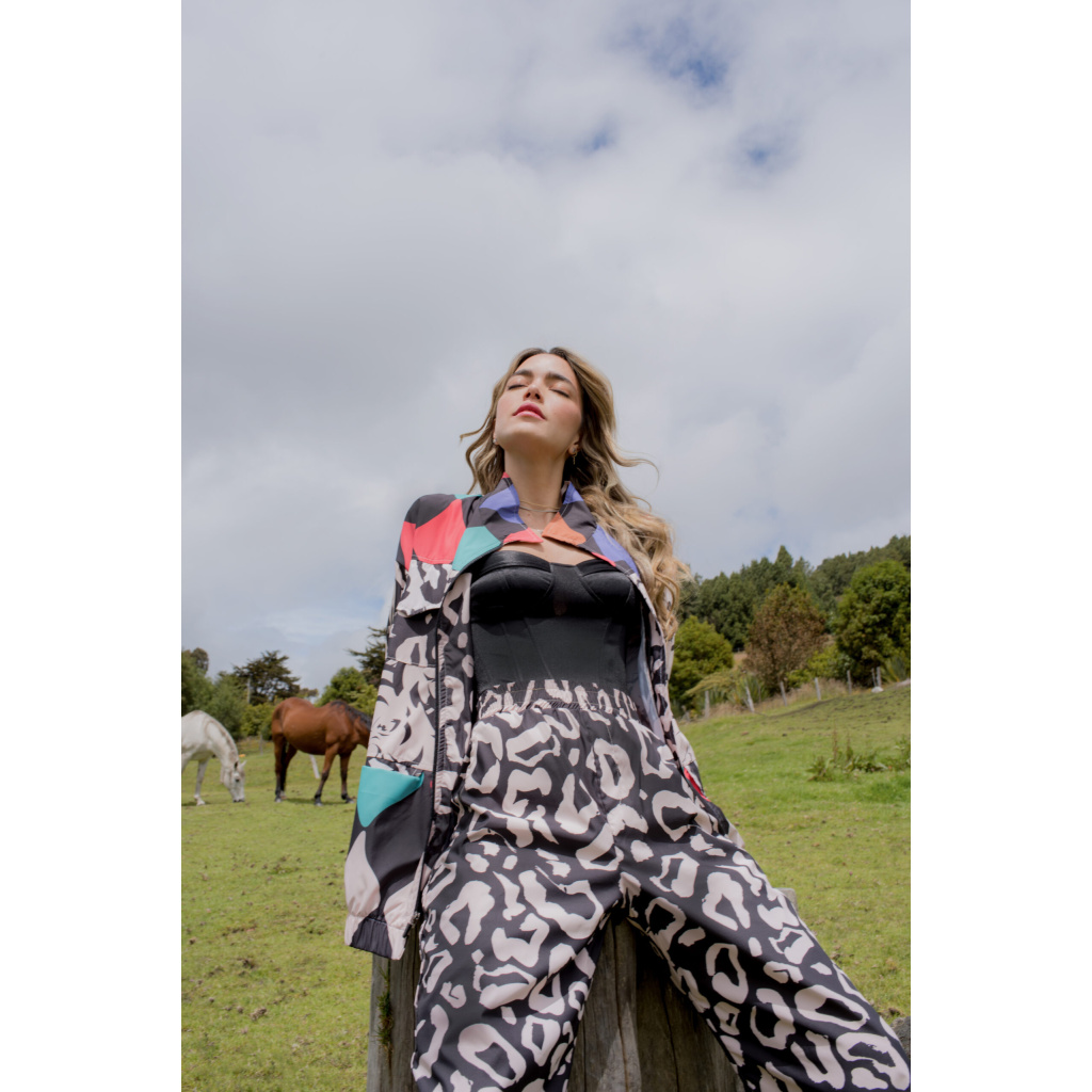 Kalliope Degaje Long Leopard Dress