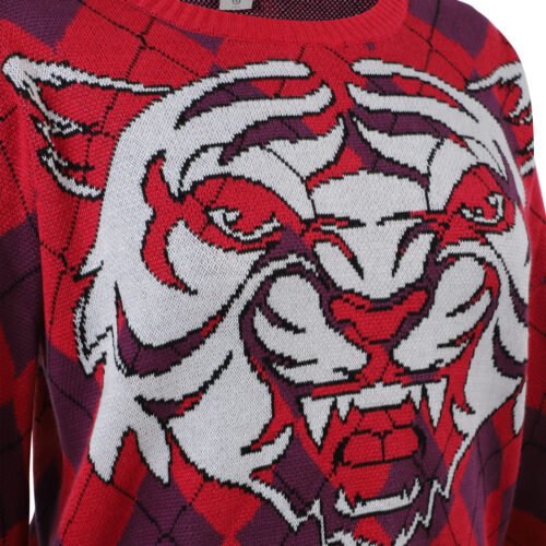 Rombo Tiger Jacquard Knit Sweater – Sacré