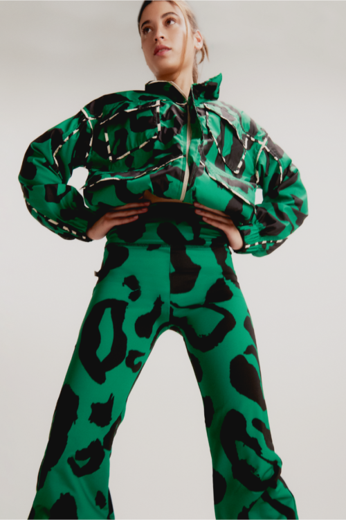 Maxi Leopard Green Jacket