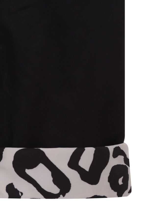 Black & Leopard Hem Pant - Imagen 3