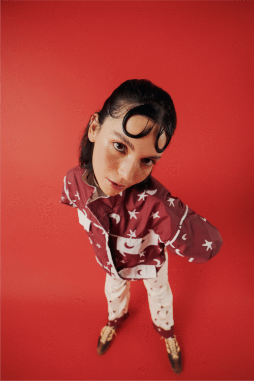 Red Moonshine Polyester Jacket