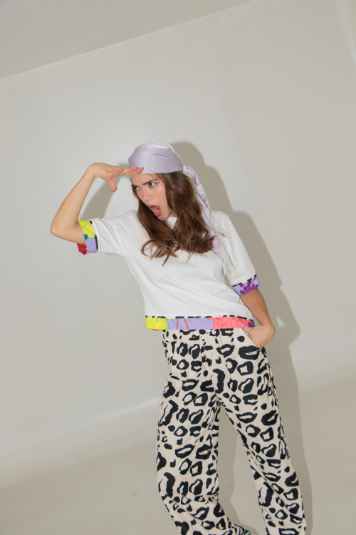 Asymmetric Floral Tee